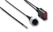 Fiber optic sensor, through-beam, M3, 2m cable