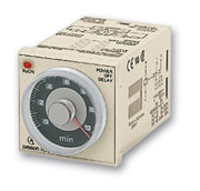 Timer, plug-in, 8-pin, 1/16DIN (48 x 48 mm), on/fl