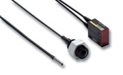 Fiber optic sensor, through-beam, M14 head, long d